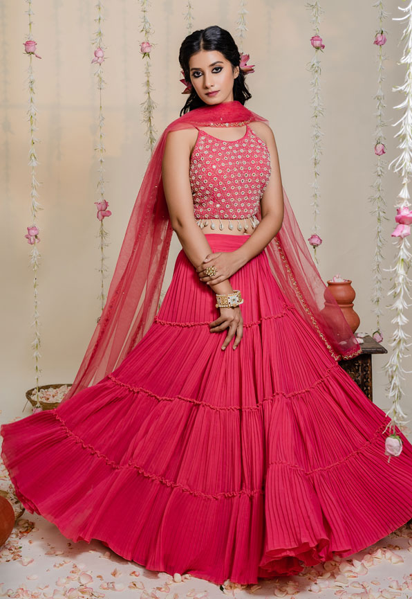 Most Trendy Embroidered Lehengas for Women for Wedding Season
